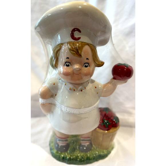 Vintage 2004 Campbell's Soup Cookie Jar Ceramic Kids Boy Sealed 14" Tomato Colle - Picture 2 of 9
